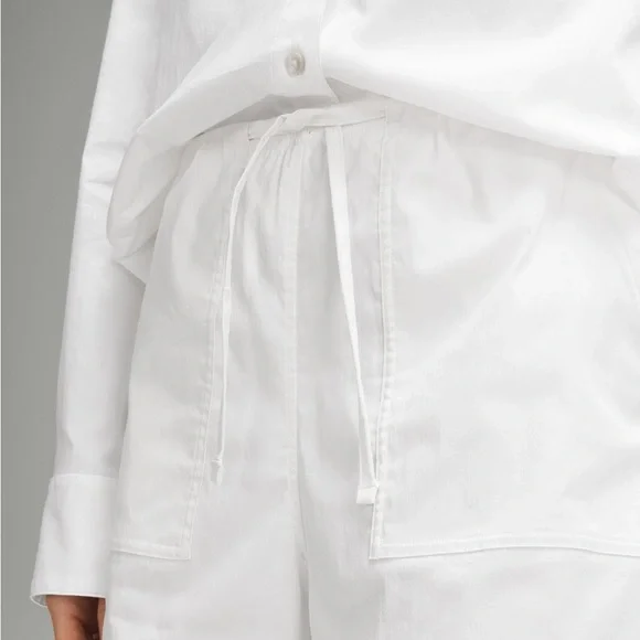 NWT Lululemon Cotton Blend Poplin High Rise Short 4” - Picture 7 of 9